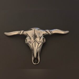 Western Silver Metal Belt Buckle